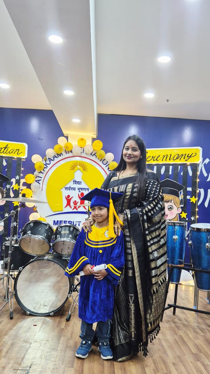 Student learning at Satyakaam International School